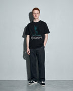 catGPT Premium Shirt — Black Model Full Body