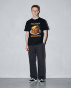 Fullstack Engineer - Pancake Premium Shirt — Black Model Full Body