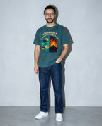 localhost vs production Premium Shirt — Blue Spruce Model Full Body