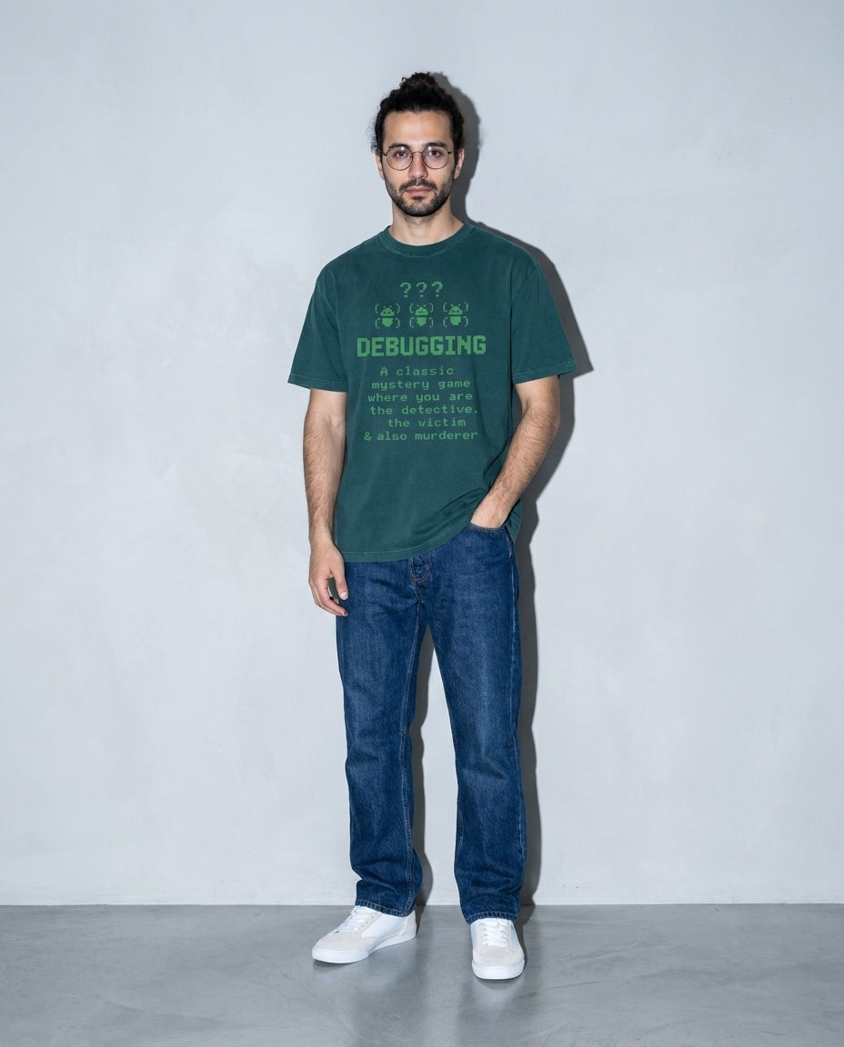 debugging definition Premium Shirt — Blue Spruce Model Full Body