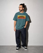 evolution of developers Premium Shirt — Blue Spruce Model Full Body