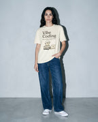 vibe coding Premium Shirt — Ivory Model Full Body
