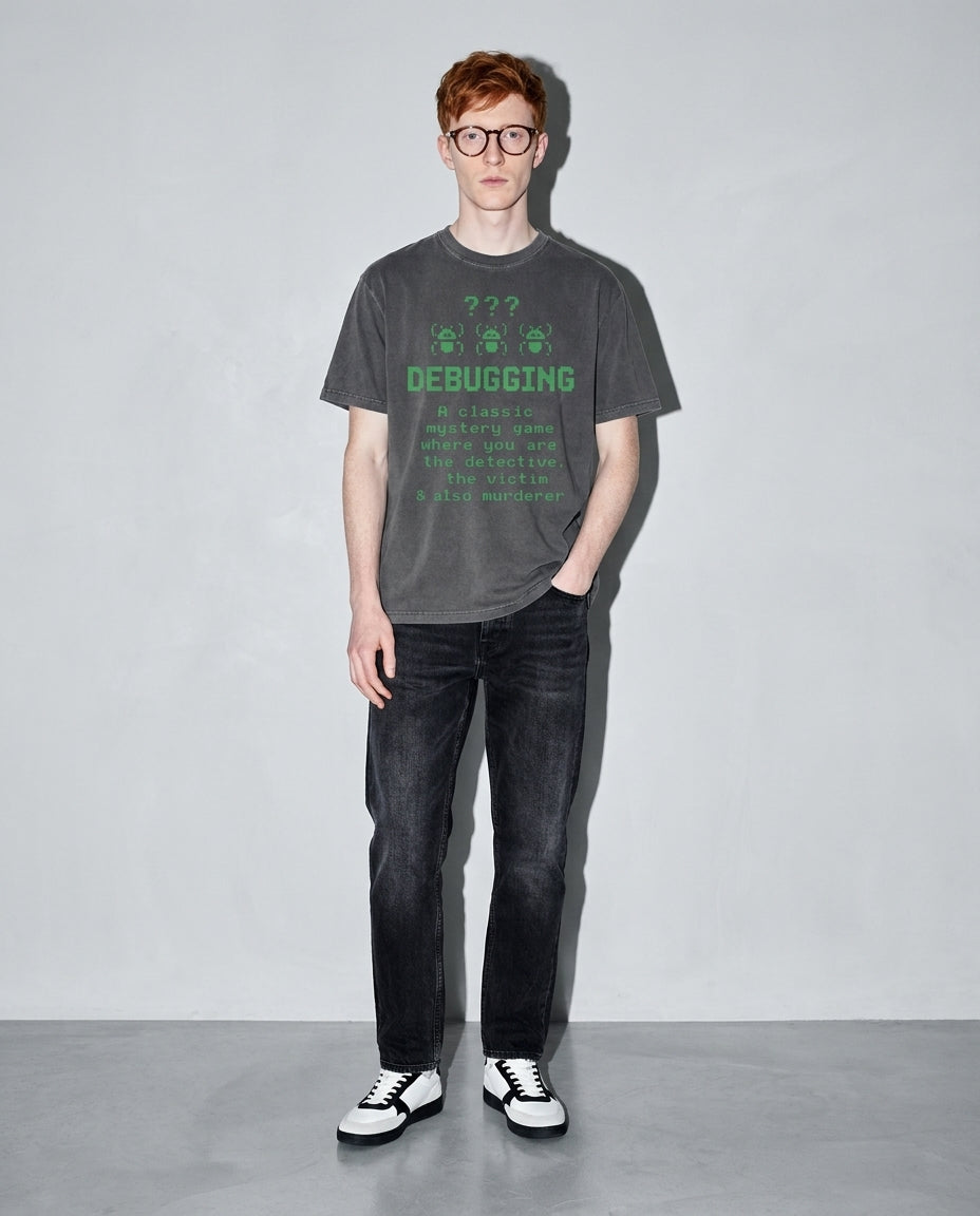 debugging definition Premium Shirt — Pepper Model Full Body
