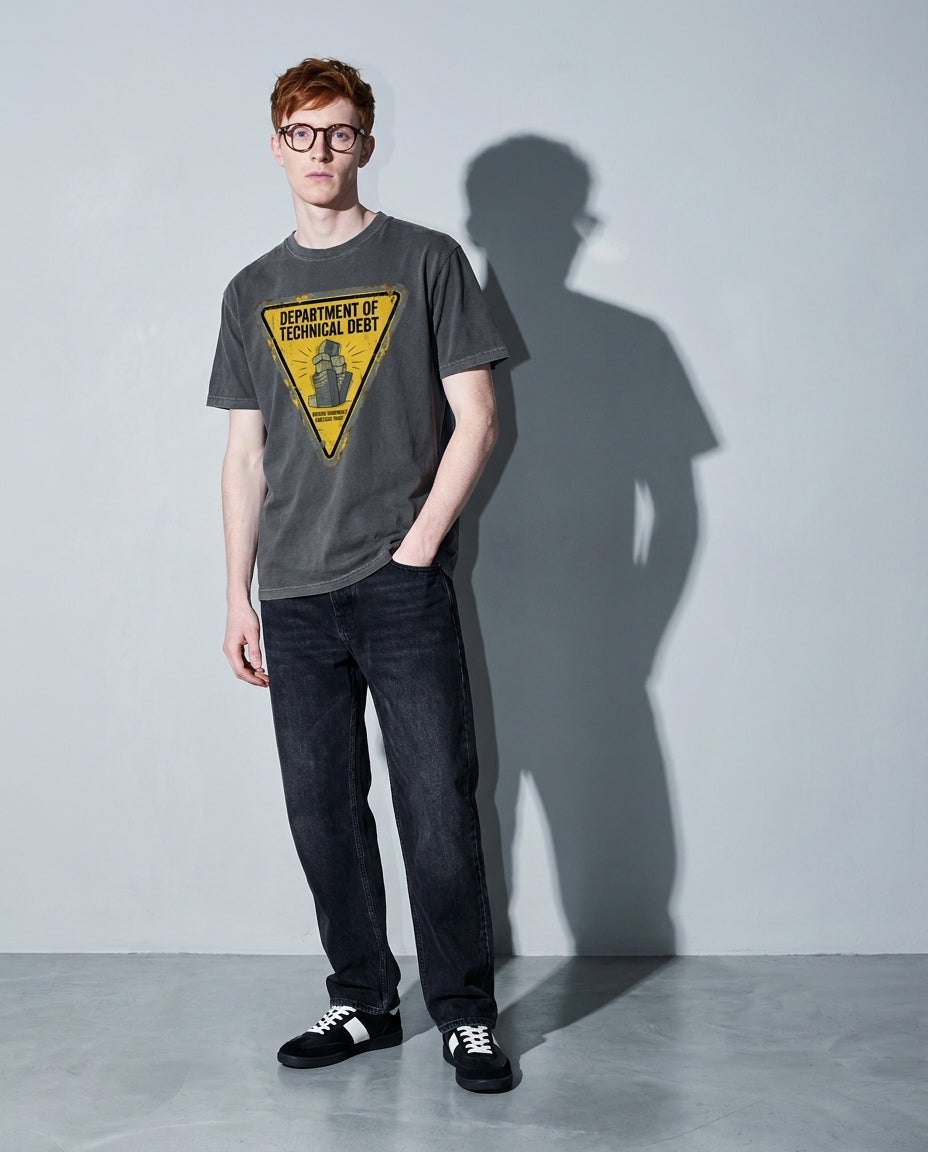 department of technical debt Premium Shirt — Pepper Model Full Body