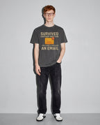 survived another meeting Premium Shirt — Pepper Model Full Body