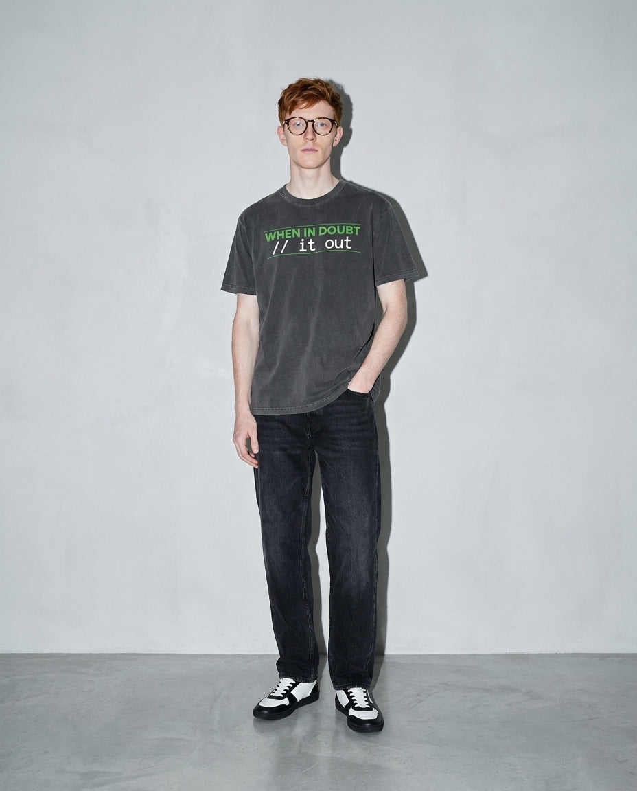 comment it out Premium Shirt — Pepper Model Full Body