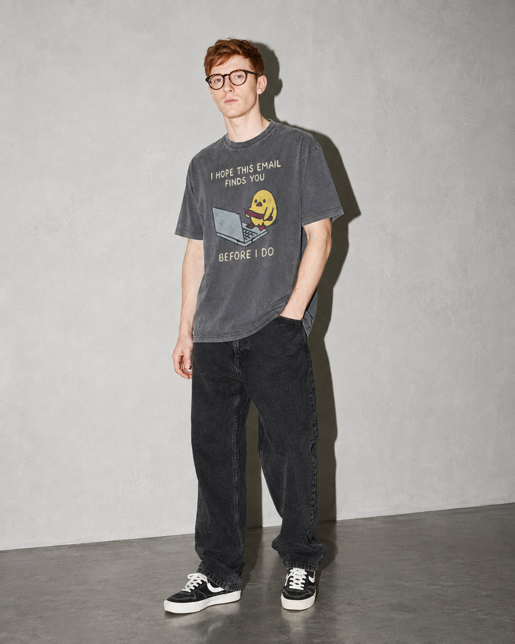 I Hope This Email Finds You Before I Do Premium Shirt — Pepper Model Full Body