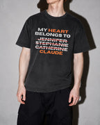 My Heart Belongs To Claude Premium Shirt — Black Model Zoom Hero