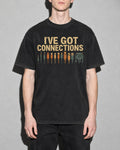 i've got connections Premium Shirt — Black Model Zoom Hero