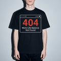work life balance not found Premium Shirt — Black Model Zoom Hero