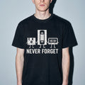 never forget Premium Shirt — Black Model Zoom Hero