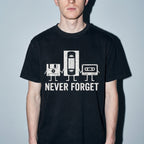 never forget Premium Shirt — Black Model Zoom Hero