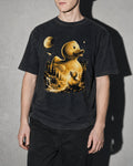 Debug Duck Midnight Premium Shirt — Black Model Zoom Hero