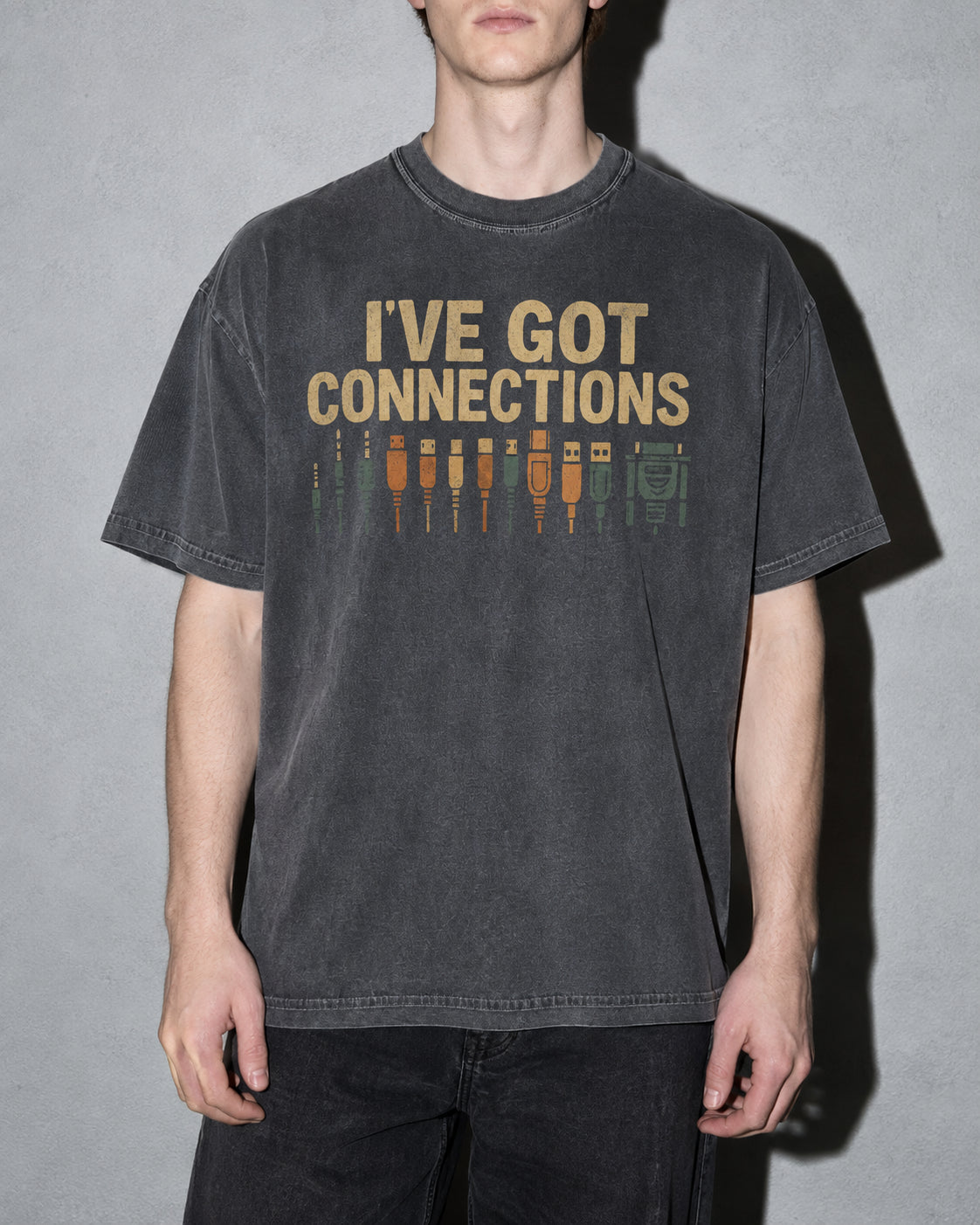 i've got connections Premium Shirt — Pepper Model Zoom Hero