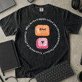 Ctrl V Why Write It Again Shirt in Black, Comfort Colors 1717 tee flat lay