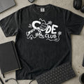 Code Club Shirt in Black, Comfort Colors 1717 tee flat lay