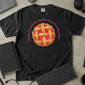 Every Pie Chart Tells a Story Shirt in Black, Comfort Colors 1717 tee flat lay