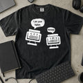 I Am Your Father C and Python Shirt in Black, Comfort Colors 1717 tee flat lay