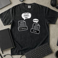 I Am Your Rebellious Child NoSQL Shirt in Black, Comfort Colors 1717 tee flat lay