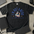 I'm Not a Nerd Shirt in Black, Comfort Colors 1717 tee flat lay