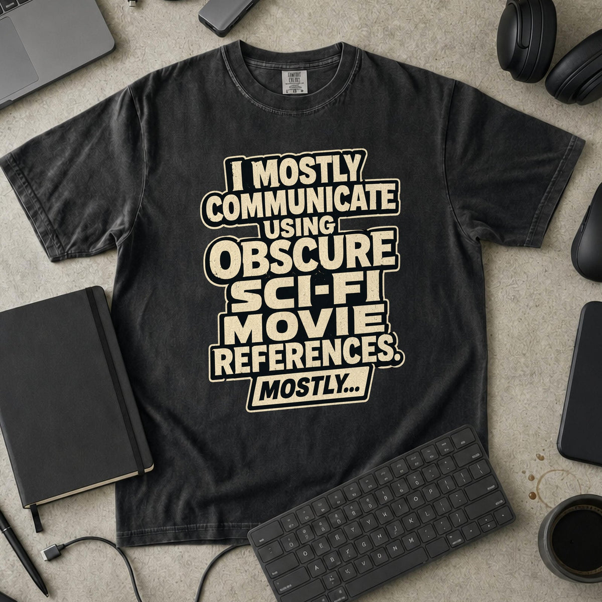 Nerd Collection Artwork 011 Premium Shirt - Black mockup