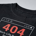 work life balance not found Premium Shirt — 100% Ringspun Cotton Macro Detail