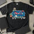 Couch Coder Living Room Shirt in Black, Comfort Colors 1717 tee flat lay