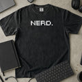 Nerd Pixel Shirt in Black, Comfort Colors 1717 tee flat lay