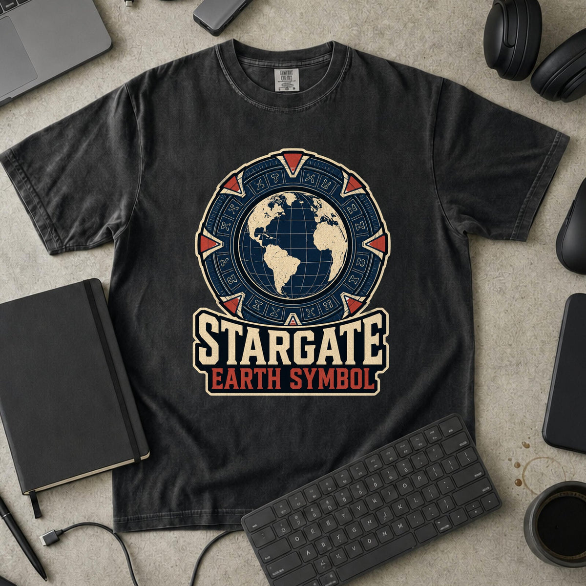 Nerd Collection Artwork 014 Premium Shirt - Black mockup