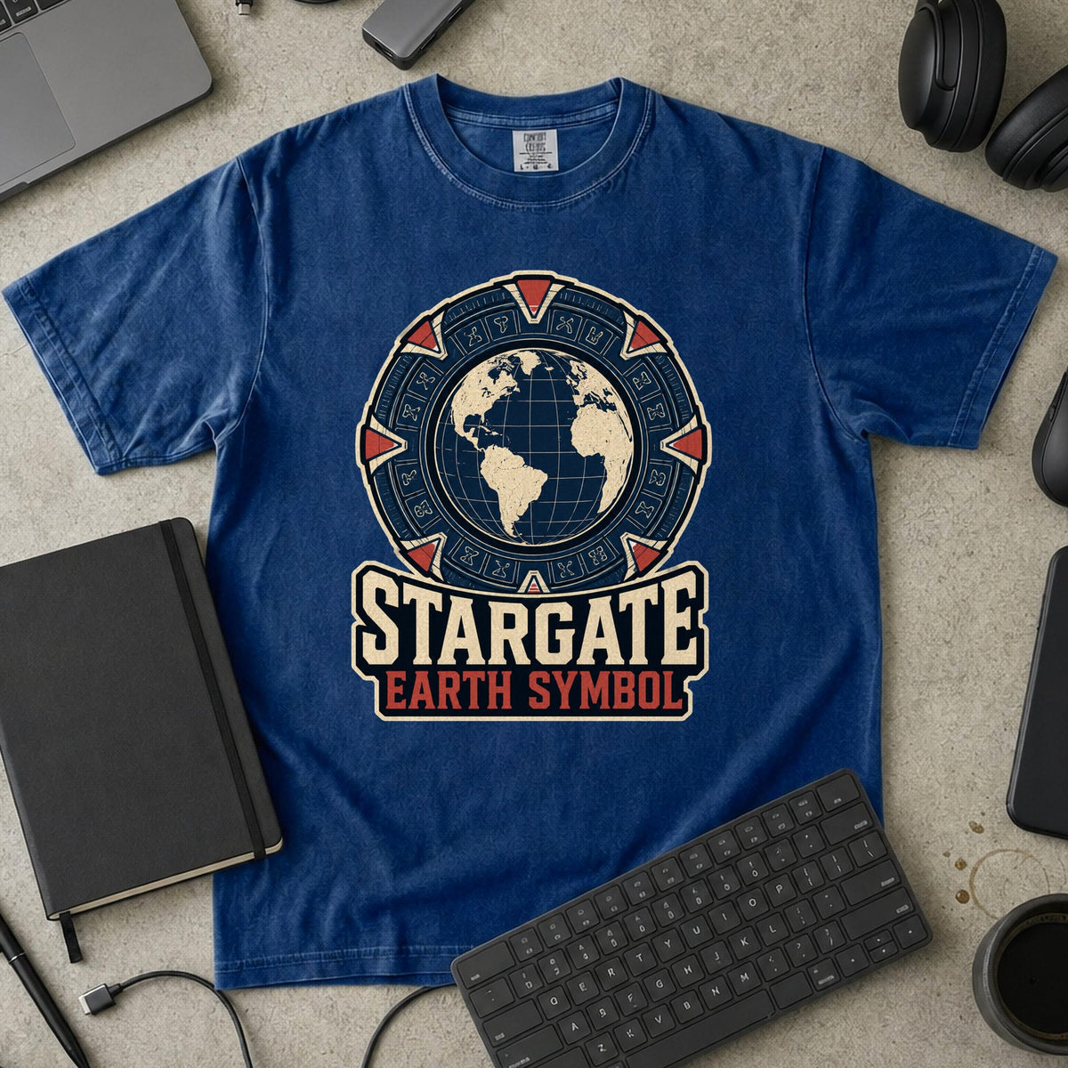 Nerd Collection Artwork 014 Premium Shirt - True Navy mockup