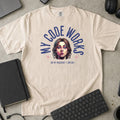 My Code Works On My Machine I Swear Shirt in Ivory, Comfort Colors 1717 tee flat lay