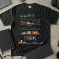 Sneakerhead Developer Setup Shirt in Black, Comfort Colors 1717 tee flat lay
