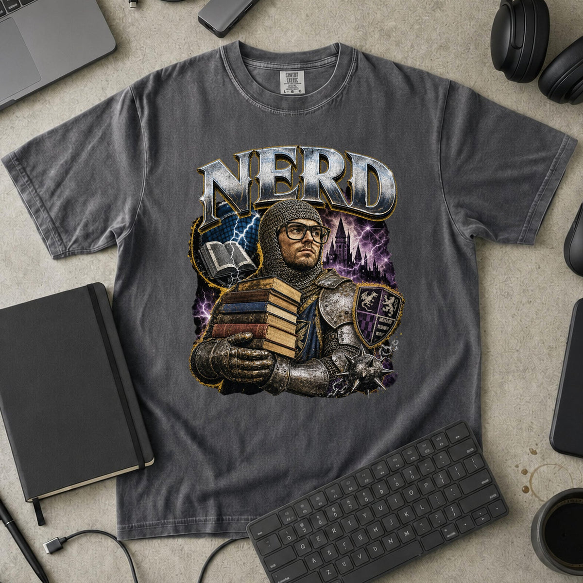 Nerd Collection Artwork 019 Premium Shirt - Pepper mockup