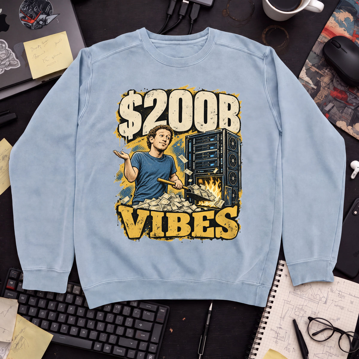 $200B Vibes Sweatshirt sweatshirt — Sky Blue