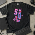 Women in Data Analytics SQL Shirt in Black, Comfort Colors 1717 tee flat lay