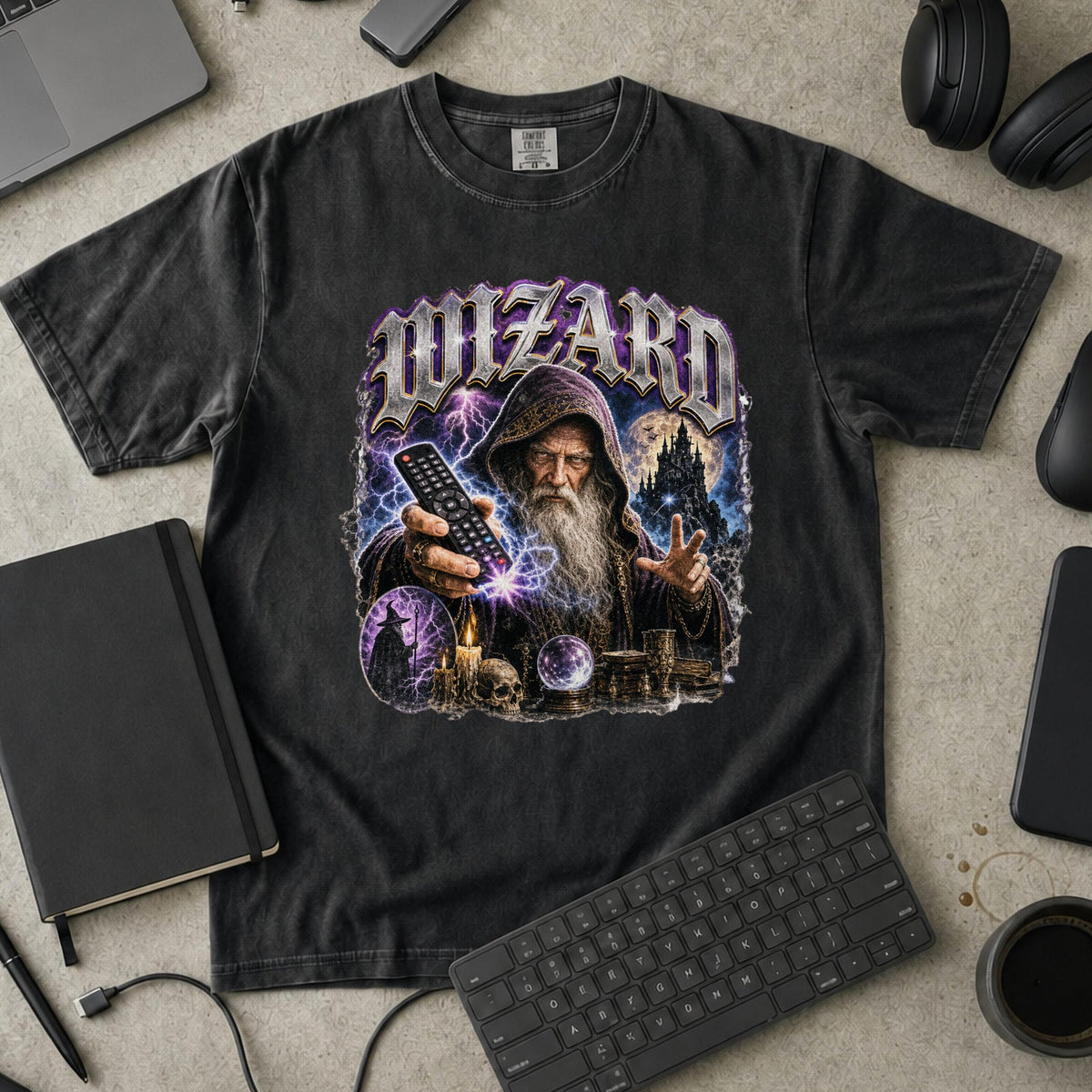 Nerd Collection Artwork 020 Premium Shirt - Black mockup
