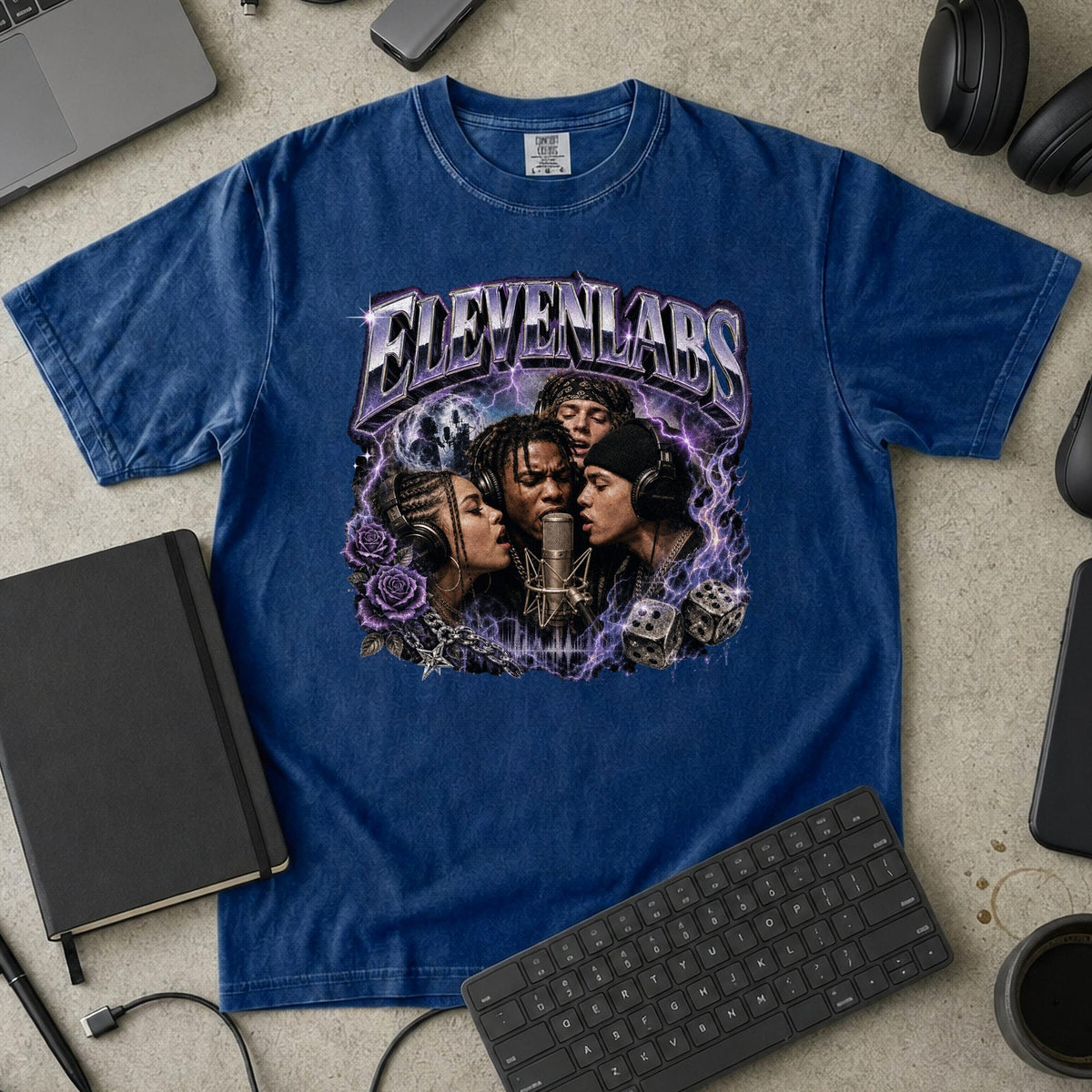 Nerd Collection Artwork 025 Premium Shirt - True Navy mockup