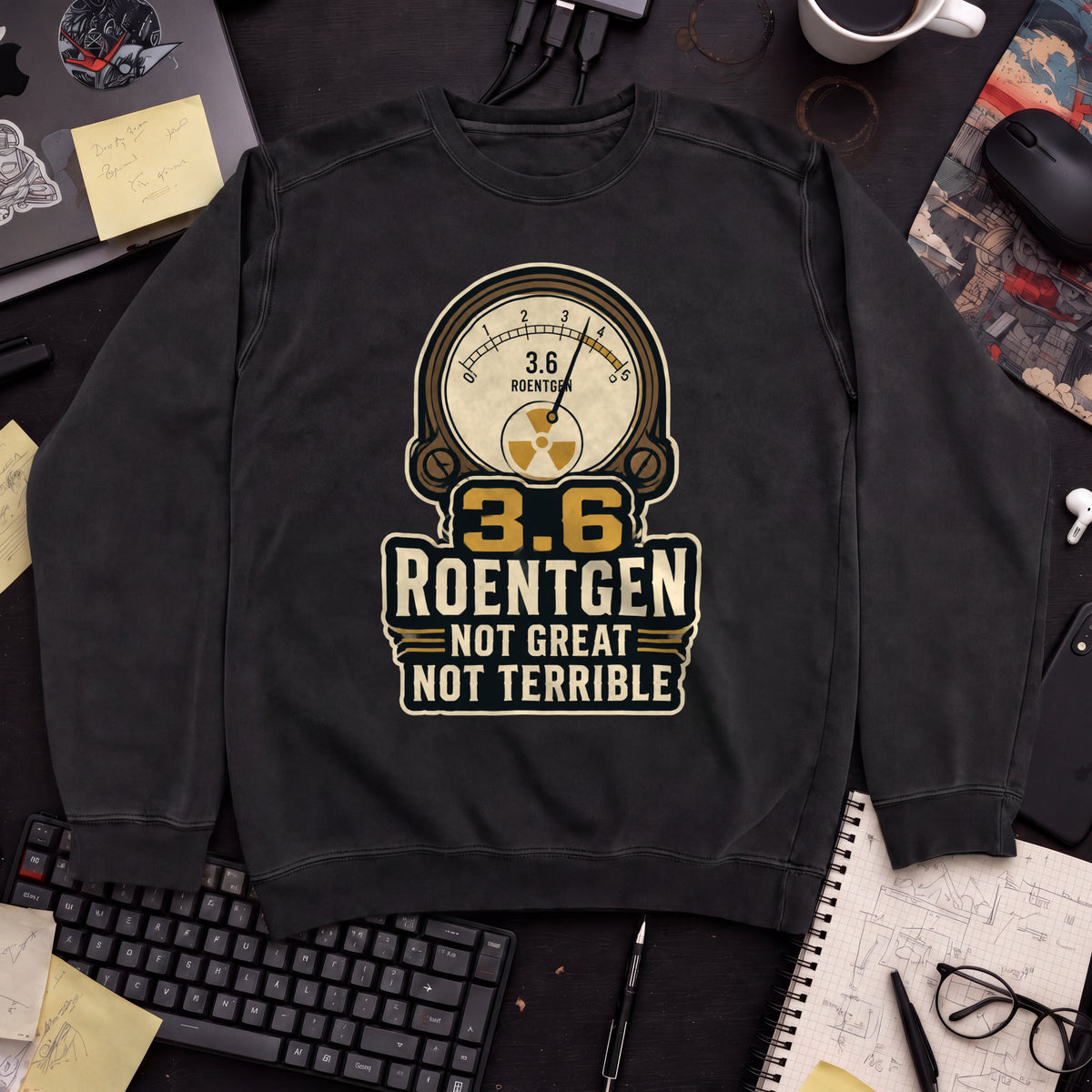 3.6 Roentgen Sweatshirt — Black