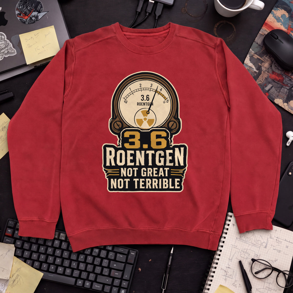 3.6 Roentgen Sweatshirt — Fire Red