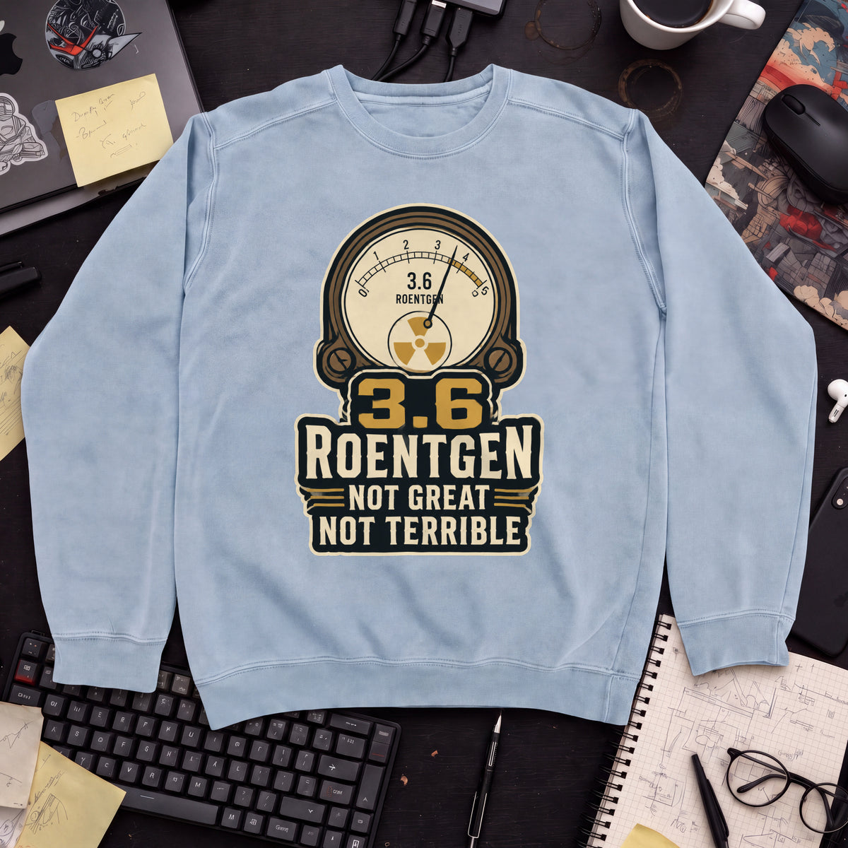 3.6 Roentgen Sweatshirt — Sky Blue