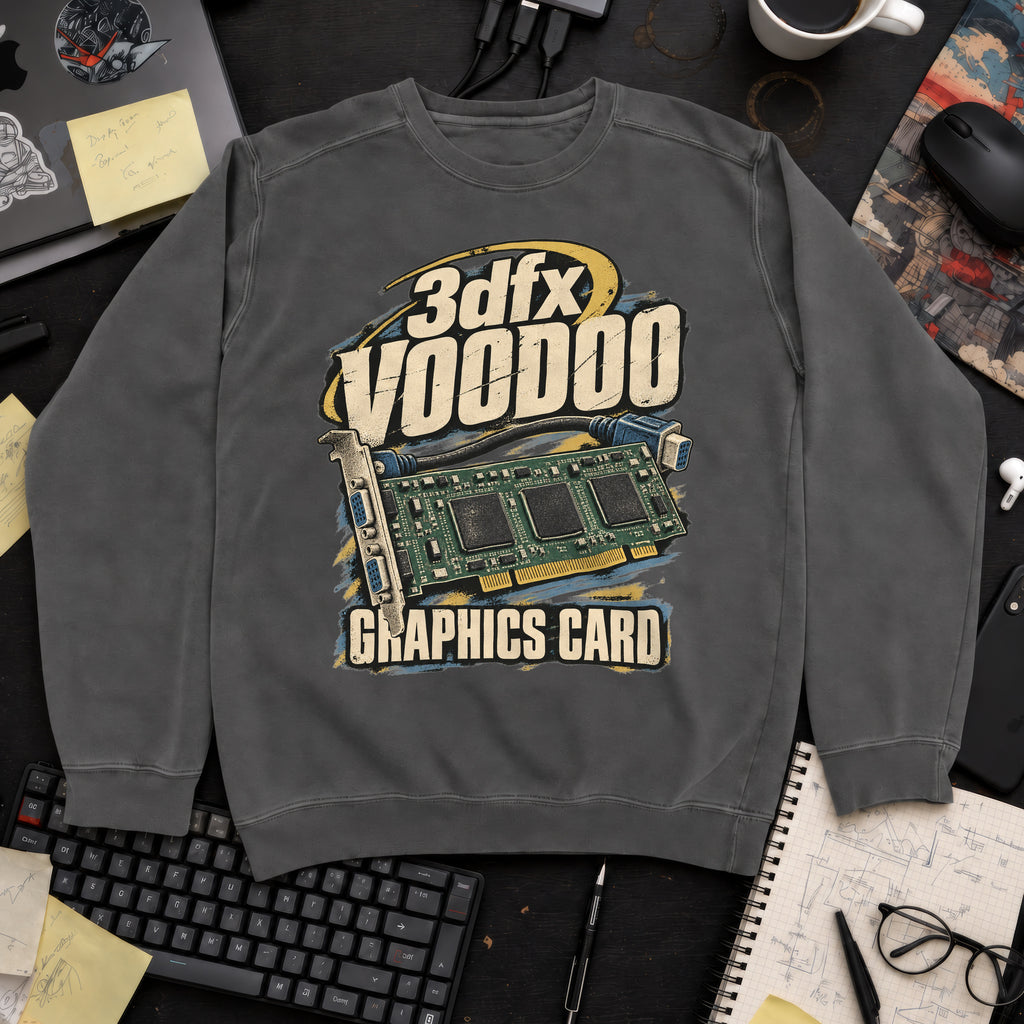 3dfx Voodoo Graphics Card Sweatshirt sweatshirt — Pepper