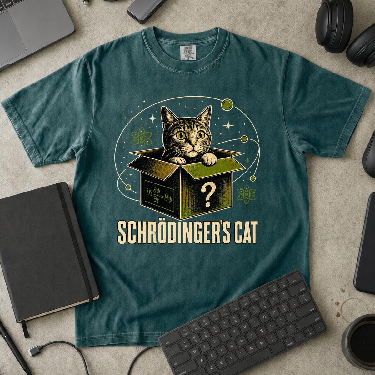 Nerd Collection Artwork 005 Premium Shirt - Blue Spruce mockup