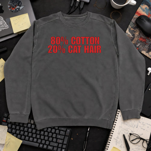 80% Cotton, 20% Cat Hair Sweatshirt — Pepper