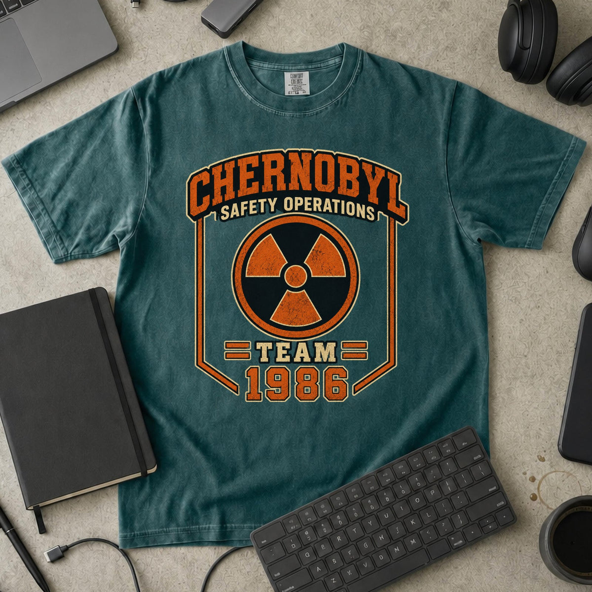 Nerd Collection Artwork 009 Premium Shirt - Blue Spruce mockup