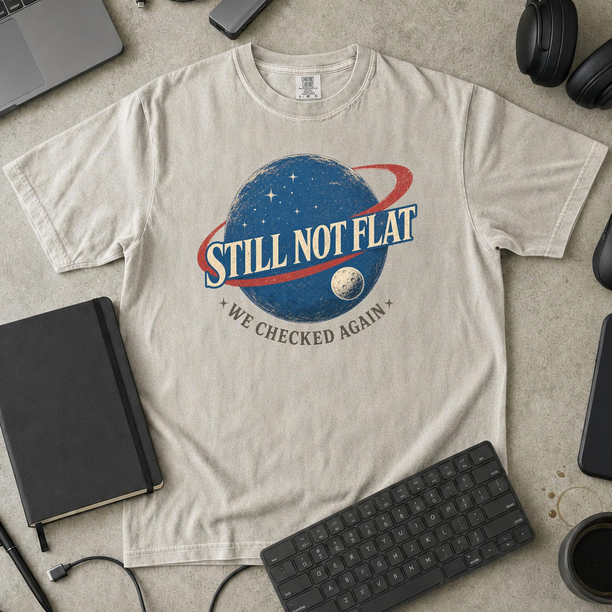 Nerd Collection Artwork T021 Premium Shirt - Ivory mockup