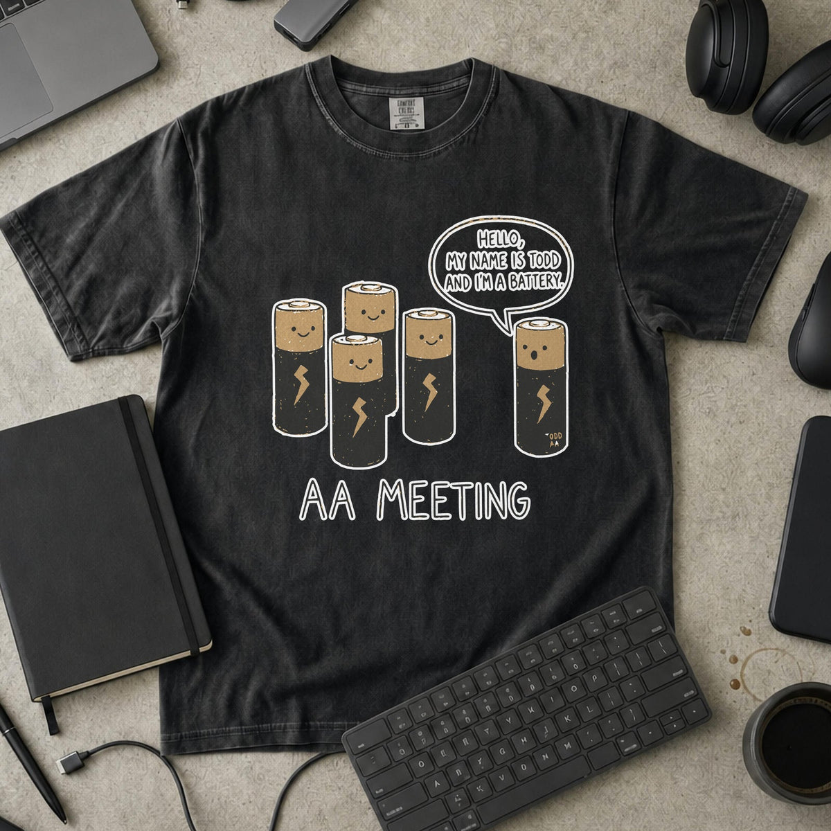 Nerd Collection Artwork T040 Premium Shirt - Black mockup