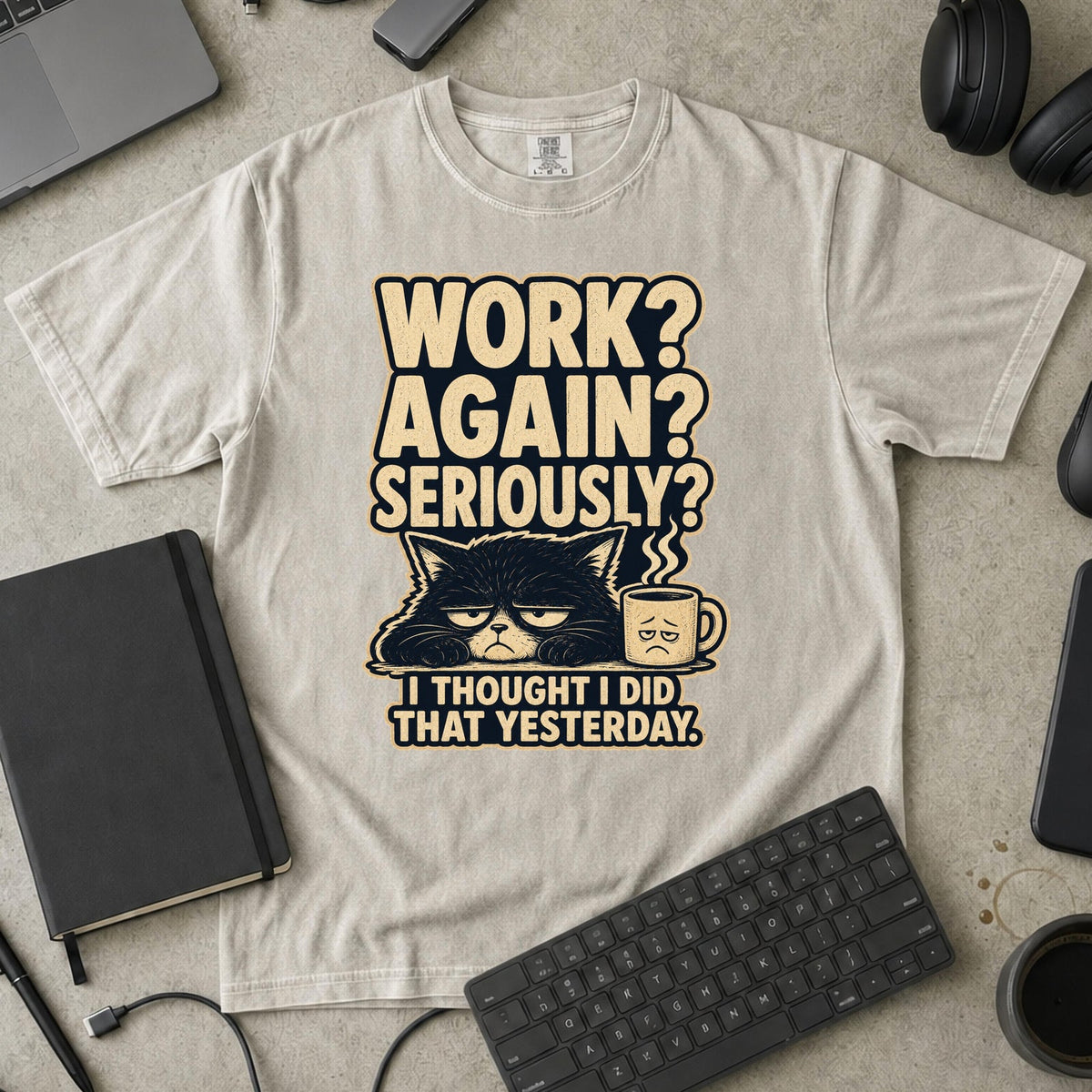 Nerd Collection Artwork T051 Premium Shirt - Ivory mockup