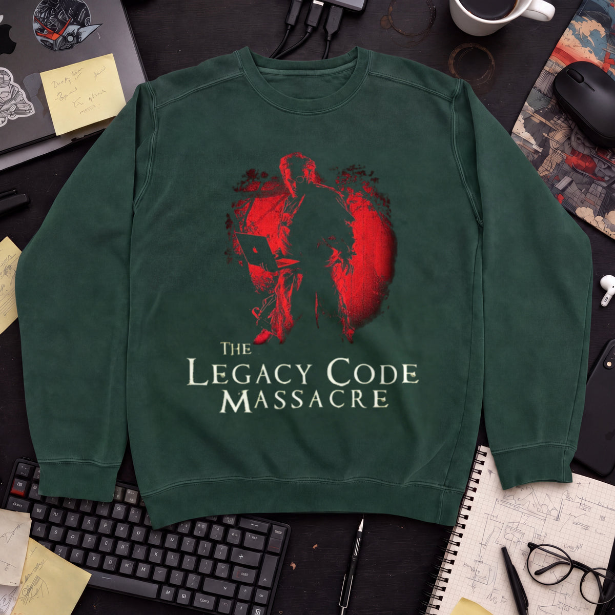 A Legacy Code Movie Sweatshirt — Bottle Green
