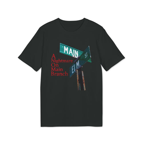 A Nightmare on Main Branch Shirt — Black — EU Creator 2.0 front mockup