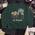 AA Meeting Batteries Sweatshirt — Bottle Green